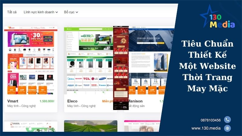Tiêu Chuẩn Thiết Kế Một Website Thời Trang May Mặc