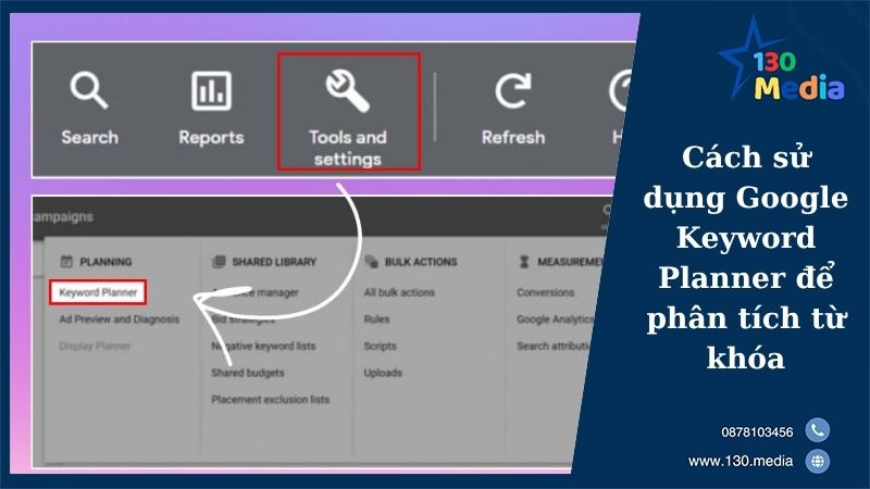 Cách sử dụng Google Keyword Planner để phân tích từ khóa