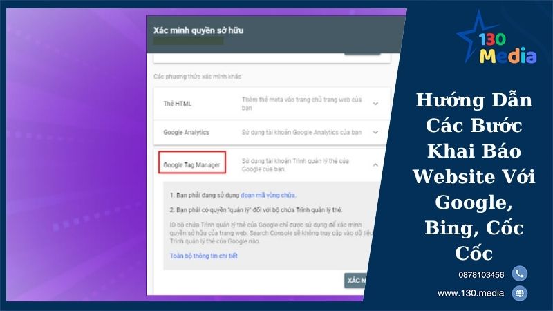 Hướng Dẫn Các Bước Khai Báo Website Với Google, Bing, Cốc Cốc